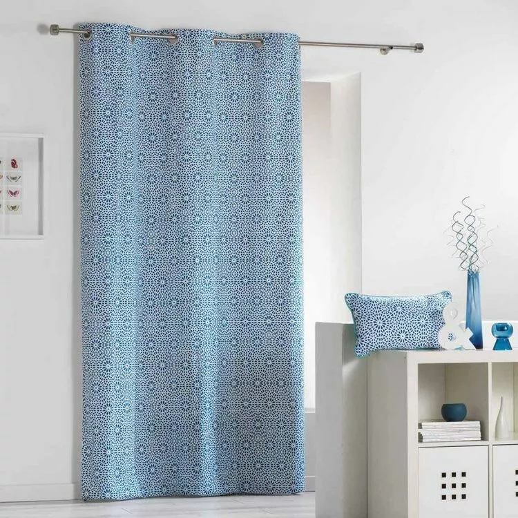 Paris Prix Rideau Ă Oeillets Tunis 140x240cm Bleu