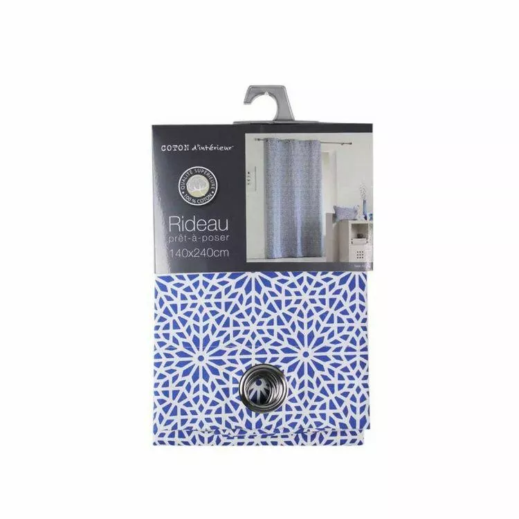 Paris Prix Rideau Ă Oeillets Tunis 140x240cm Bleu â Image 2