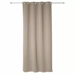 ATMOSPHERA Lot De 2 Rideaux Occultant Lin à Oeillets 135 X 240 Cm