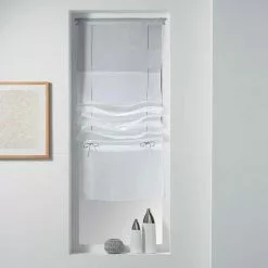 Paris Prix Store Voilage à Passants Stellaire 45x180cm Gris
