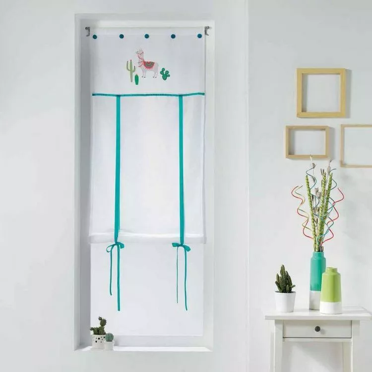 Paris Prix Store Voilage Lama 60x150cm Blanc