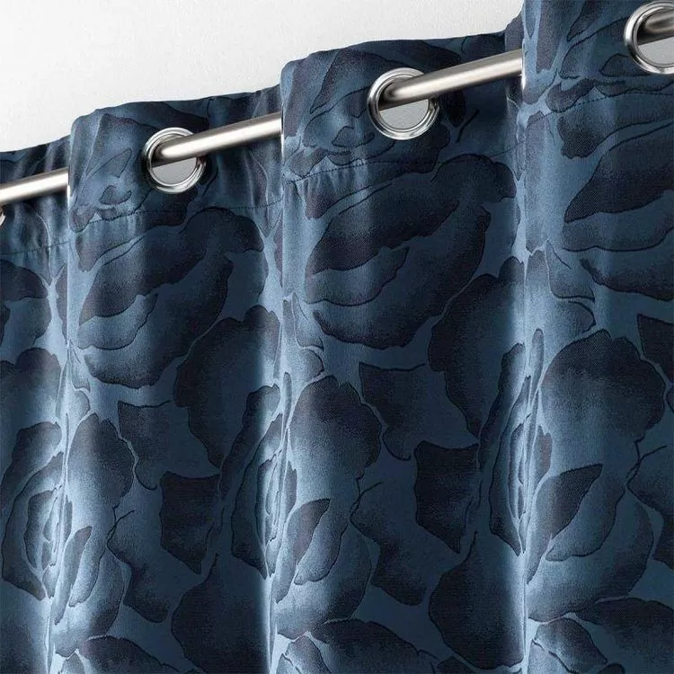 Paris Prix Rideau à Œillets Rosalina 140x280cm Bleu Navy – Image 2