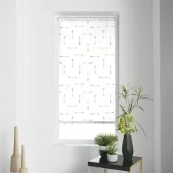 Paris Prix Store Enrouleur Tamisant Flechaline 90x180cm Blanc