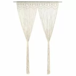 VIDAXL Rideau En Macrame 140x240 Cm Coton