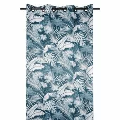 Lovely Casa Rideau à œillets Occultant 135x260 Cm Brasil Pétrole