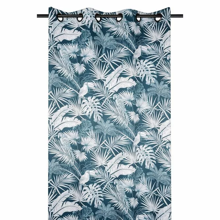 Lovely Casa Rideau à œillets Occultant 135x260 Cm Brasil Pétrole