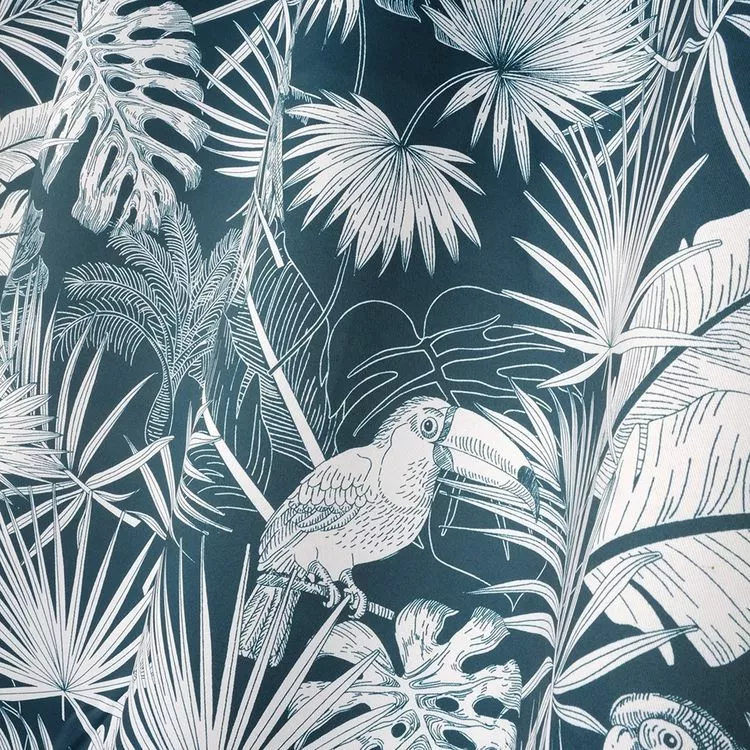 Lovely Casa Rideau à œillets Occultant 135x260 Cm Brasil Pétrole – Image 2