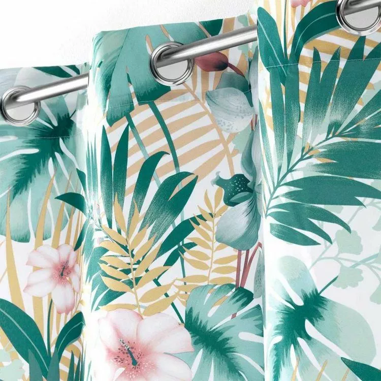 Paris Prix Rideau à Œillets Imprimé Kelly 140x280cm Blanc – Image 2