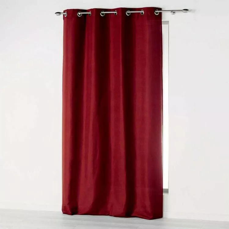 Paris Prix Rideau à Œillets Absolu 140x280cm Bordeaux