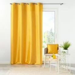 Paris Prix Rideau à Oeillets Shana 140x240cm Moutarde