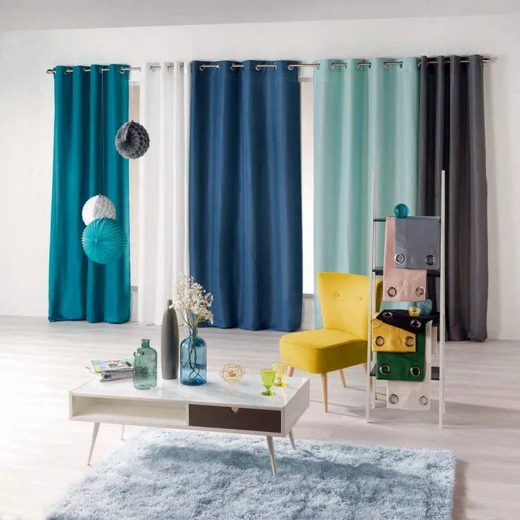 Paris Prix Rideau à Oeillets Absolu 140x260cm Kaki – Image 2